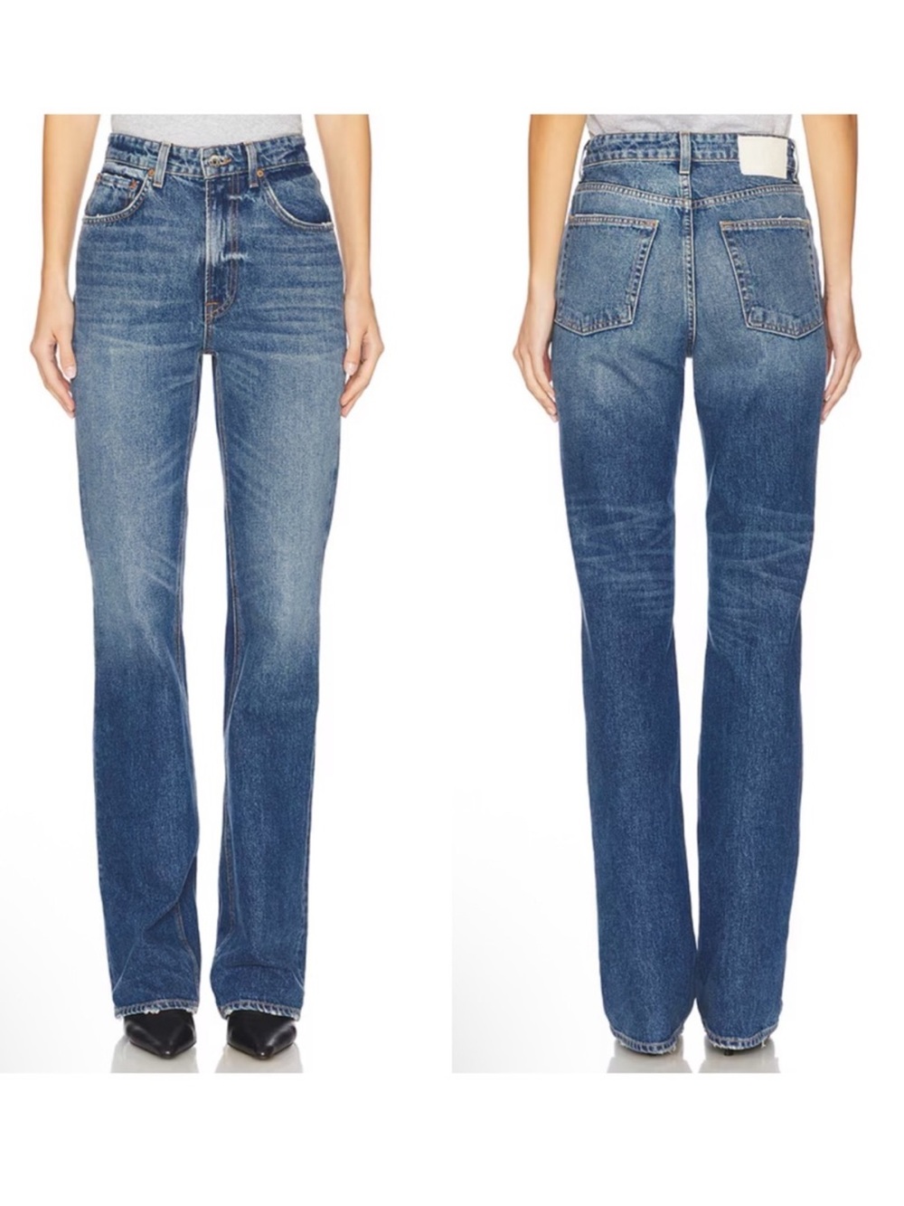 GRLFRND Melanie High Rise Boot Cut Jeans in Los Feliz Size 25